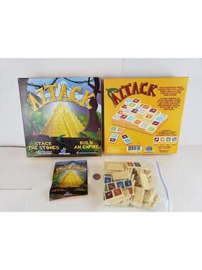 Aztack Tile Stacking Family Game by Blue Orange Age 7+, 2-4 players - Complete